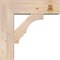 Ekena Millwork Balboa Block Smooth Bracket w/ Offset Brace, Douglas Fir, 7 1/2"W x 24"D x 24"H BKT0806X24X24BOA05SDF - alternate 2